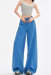 レディースワイドパンツ ロング丈 接触冷感 ゆったりシルエット 夏向け - 画像 (7)