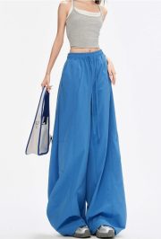 レディースワイドパンツ ロング丈 接触冷感 ゆったりシルエット 夏向け - 画像 (13)