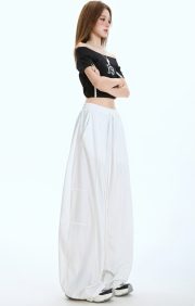 レディースワイドパンツ ロング丈 接触冷感 ゆったりシルエット 夏向け - 画像 (21)
