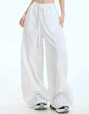 レディースワイドパンツ ロング丈 接触冷感 ゆったりシルエット 夏向け - 画像 (22)
