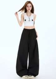レディースワイドパンツ ロング丈 接触冷感 ゆったりシルエット 夏向け - 画像 (26)