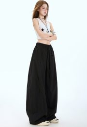 レディースワイドパンツ ロング丈 接触冷感 ゆったりシルエット 夏向け - 画像 (28)