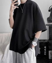 メンズ半袖Tシャツ オーバーサイズ サイドスリット ルーズカジュアル - 画像 (18)