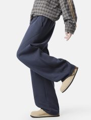 ユニセックススウェットパンツ ワイドシルエット 綿混 リラックススタイル - 画像 (11)