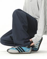 メンズワイドパンツ 接触冷感 薄手 ドレープ素材 リラックススタイル - 画像 (7)