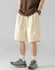 メンズショートパンツ 無地 ベーシックデザイン リラックスフィット - 画像 (15)