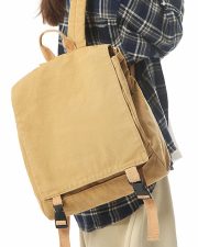 ユニセックスミニリュック ウォッシュドキャンバス シンプルデザイン