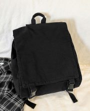ユニセックスミニリュック ウォッシュドキャンバス シンプルデザイン - 画像 (5)