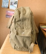 大容量キャンバスリュック ウォッシュドデザイン 通学・普段使い対応 - 画像 (5)