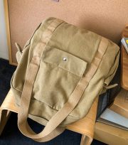 大容量キャンバスリュック ウォッシュドデザイン 通学・普段使い対応 - 画像 (8)