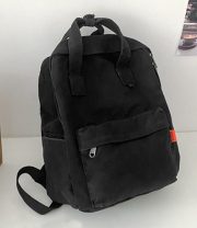 キャンバスリュックサック ウォッシュドヴィンテージデザイン 通学バッグ - 画像 (14)
