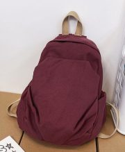 軽量キャンバスリュック ウォッシュドデザイン シンプルカジュアルスタイル - 画像 (16)