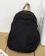 軽量キャンバスリュック ウォッシュドデザイン シンプルカジュアルスタイル - 画像 (13)