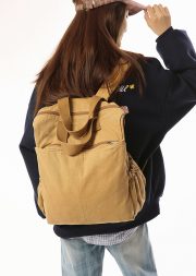 大容量リュックサック キャンバス 通学対応 カジュアルバックパック - 画像 (18)