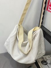 レディースショルダーバッグ コットンリネン 軽量 シンプルデザイン - 画像 (11)
