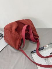 レディースショルダーバッグ コットンリネン 軽量 シンプルデザイン - 画像 (6)