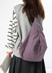 ユニセックスキャンバスバッグ 2WAY仕様 アシンメトリーデザイン 収納力抜群 - 画像 (2)