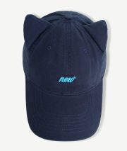 レディースキャップ 狐耳デザイン コットンキャンバス ロゴ刺繍入り - 画像 (3)
