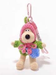 くまバッグチャーム ぬいぐるみキーホルダー かわいいマスコット - 画像 (5)