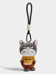 アニマルスマホチャーム おもしろ表情シリーズ バッグチャーム キーホルダー - 画像 (3)