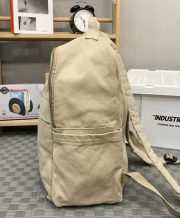 ウォッシュドキャンバスリュック 大容量 通学バッグ シンプルクラシックデザイン - 画像 (12)