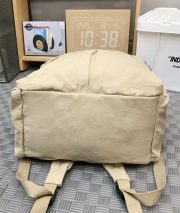 ウォッシュドキャンバスリュック 大容量 通学バッグ シンプルクラシックデザイン - 画像 (14)