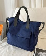 クラシックキャンバスショルダーバッグ 2WAY仕様 通学・デイリー使い対応 - 画像 (13)