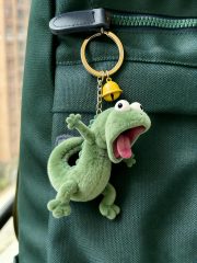 ユニークなグリーントカゲデザインのバッグチャーム - 画像 (4)